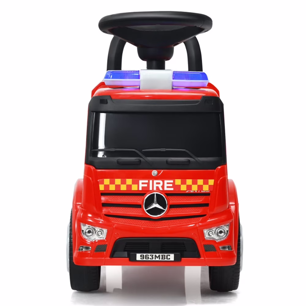 CIPACHO Licensed Mercedes Benz Kids Fire Engine Ride-On Push Car (Red, 55 lb Capacity) N8y3a - Image 8
