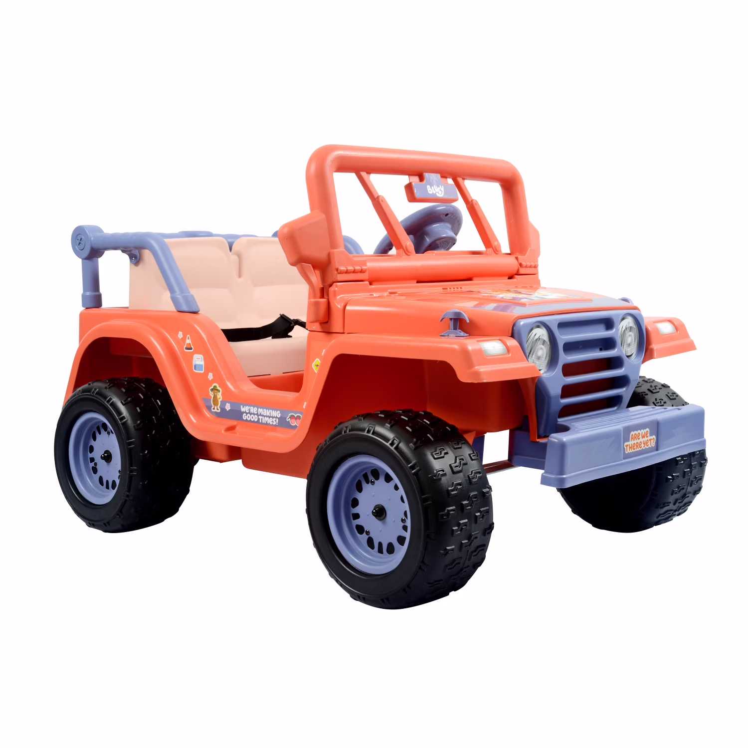 Bluey 12V 4-Wheeler Ride-on Electric Car for Kids with Interactive Sounds (Red) c3XR9 - Image 4