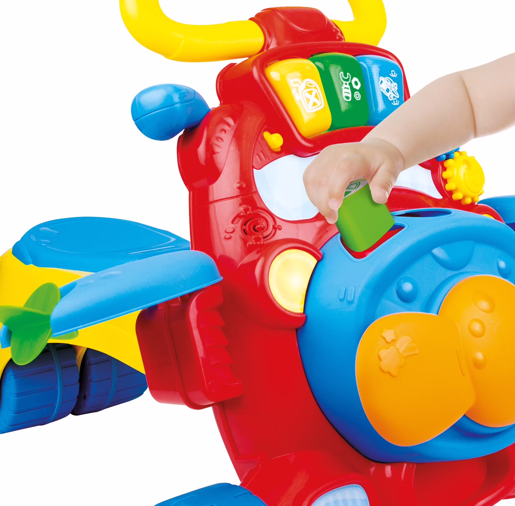 Winfun Junior Jet 2-in-1 Ride-On and Walker Activity Toy (Red, 1 Count) iSdWl - Image 2