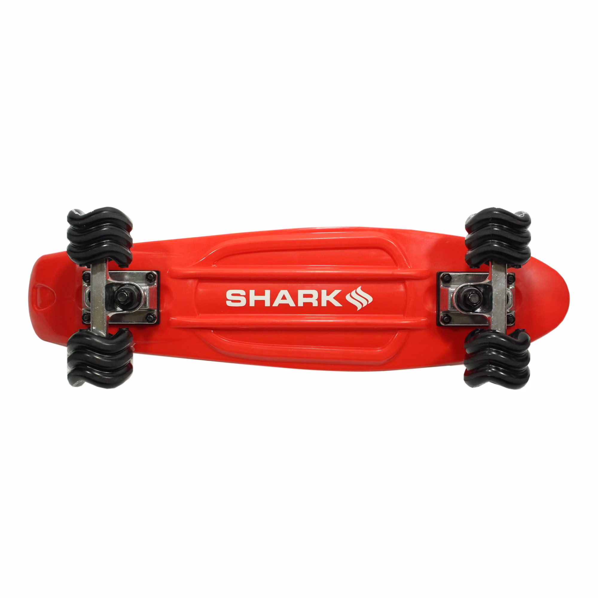 Shark Wheel 22.5 in Polyboard Skateboard with 60mm Wheels (Red, 22.5 in) FZGNK - Image 8