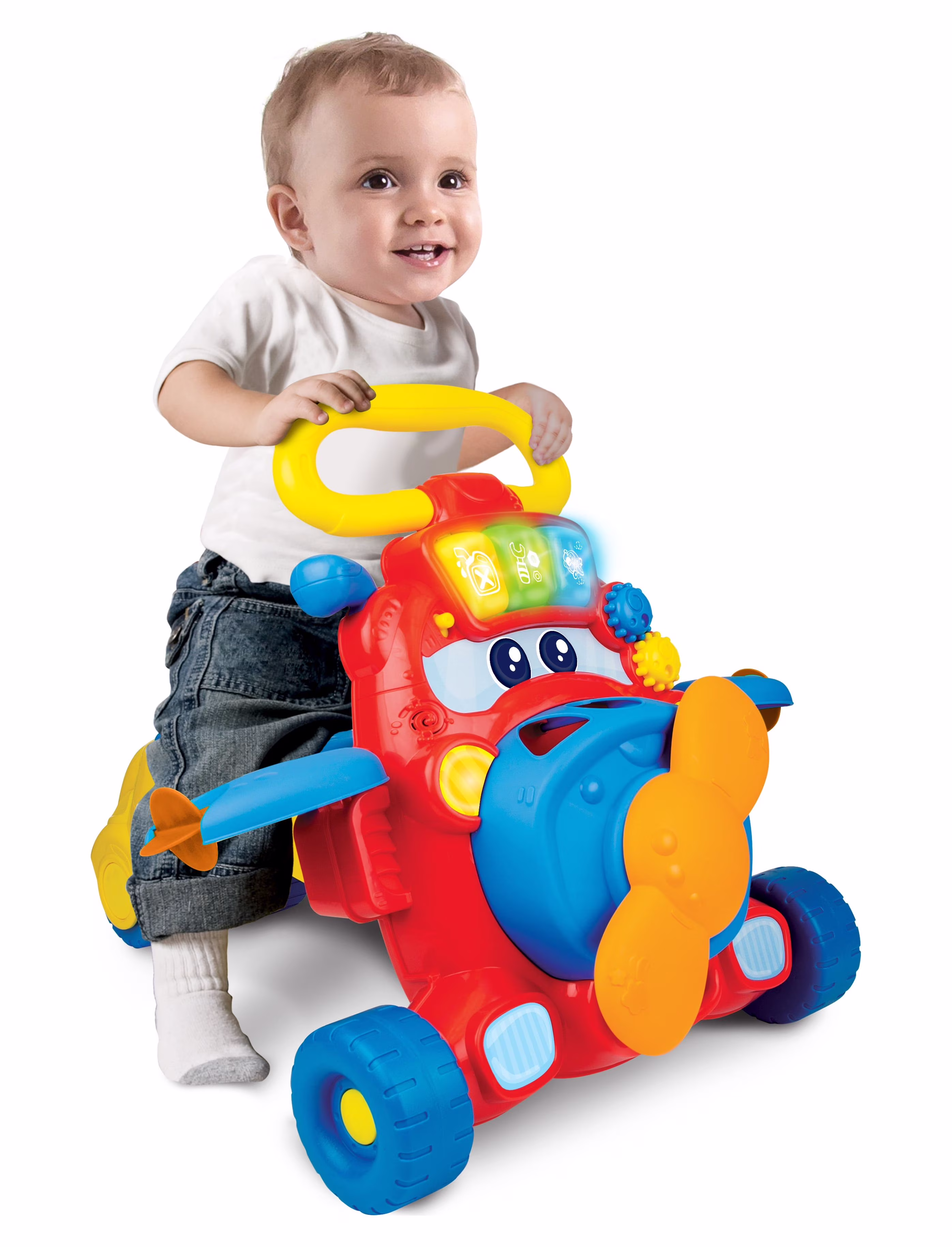 Winfun Junior Jet 2-in-1 Ride-On and Walker Activity Toy (Red, 1 Count) iSdWl - Image 4