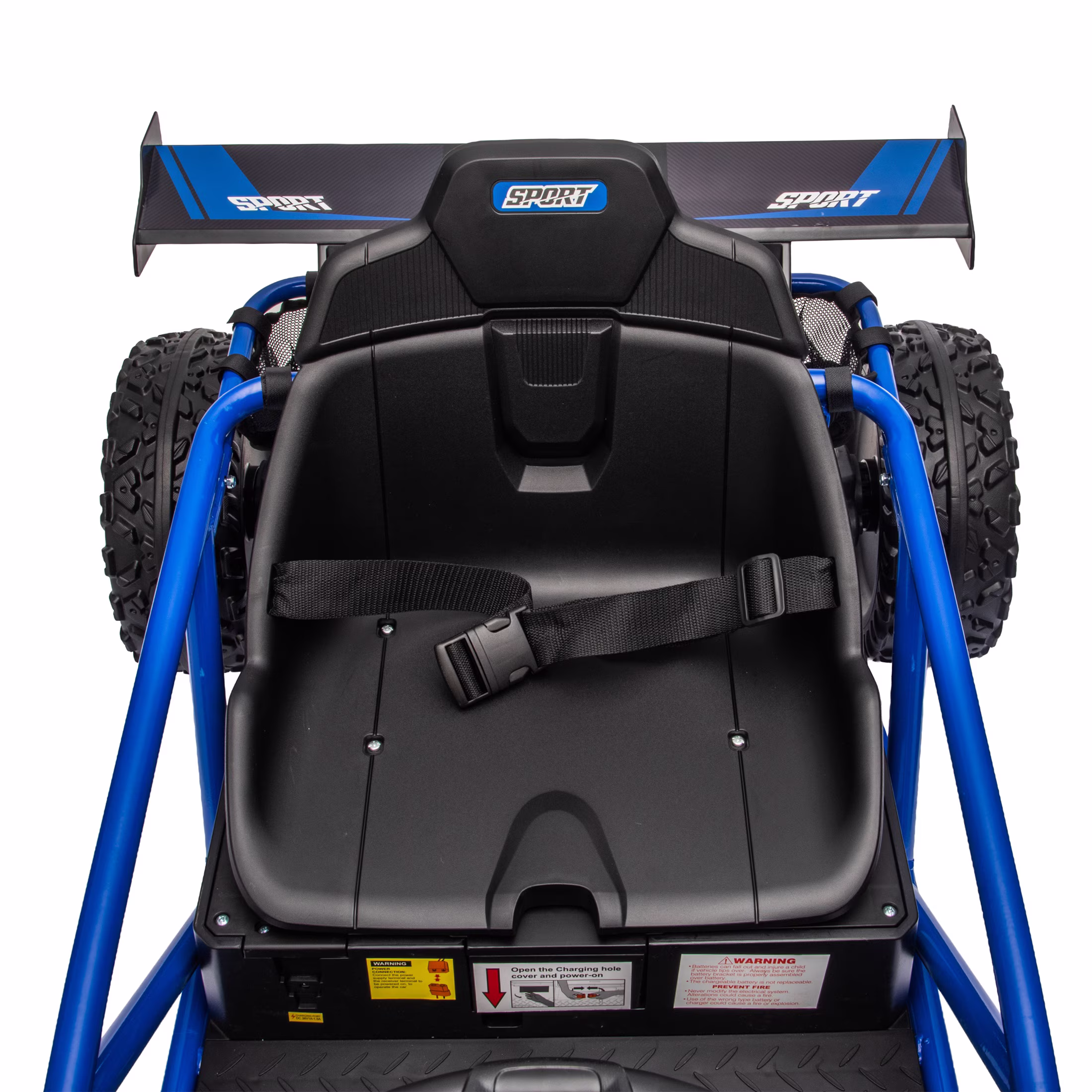 iRerts 36V Electric Ride-on Car for Kids, 500W Powered Vehicle with EVA Tires and Adjustable Seat (Blue, 132 lb Capacity) ouWgf - Image 2