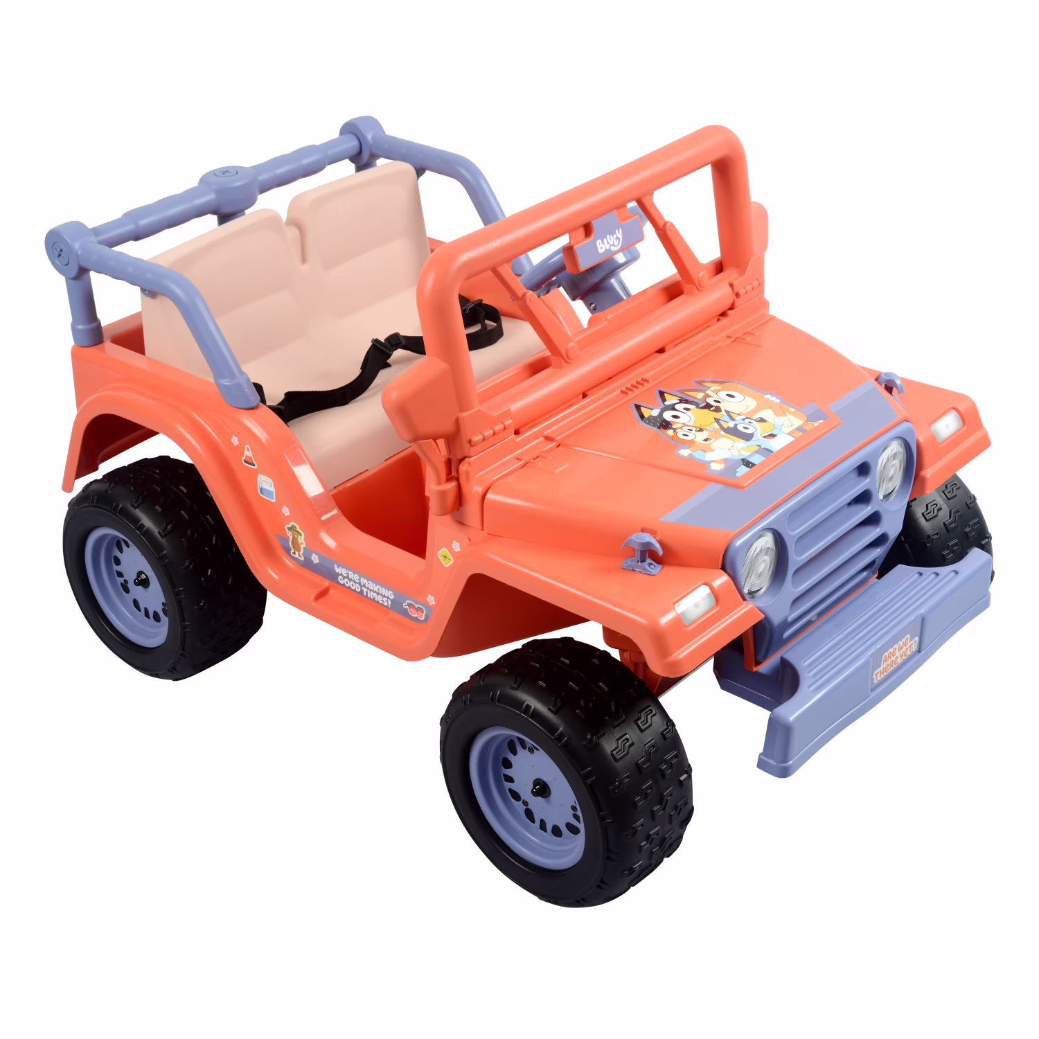 Bluey 12V 4-Wheeler Ride-on Electric Car for Kids with Interactive Sounds (Red) c3XR9 - Image 5