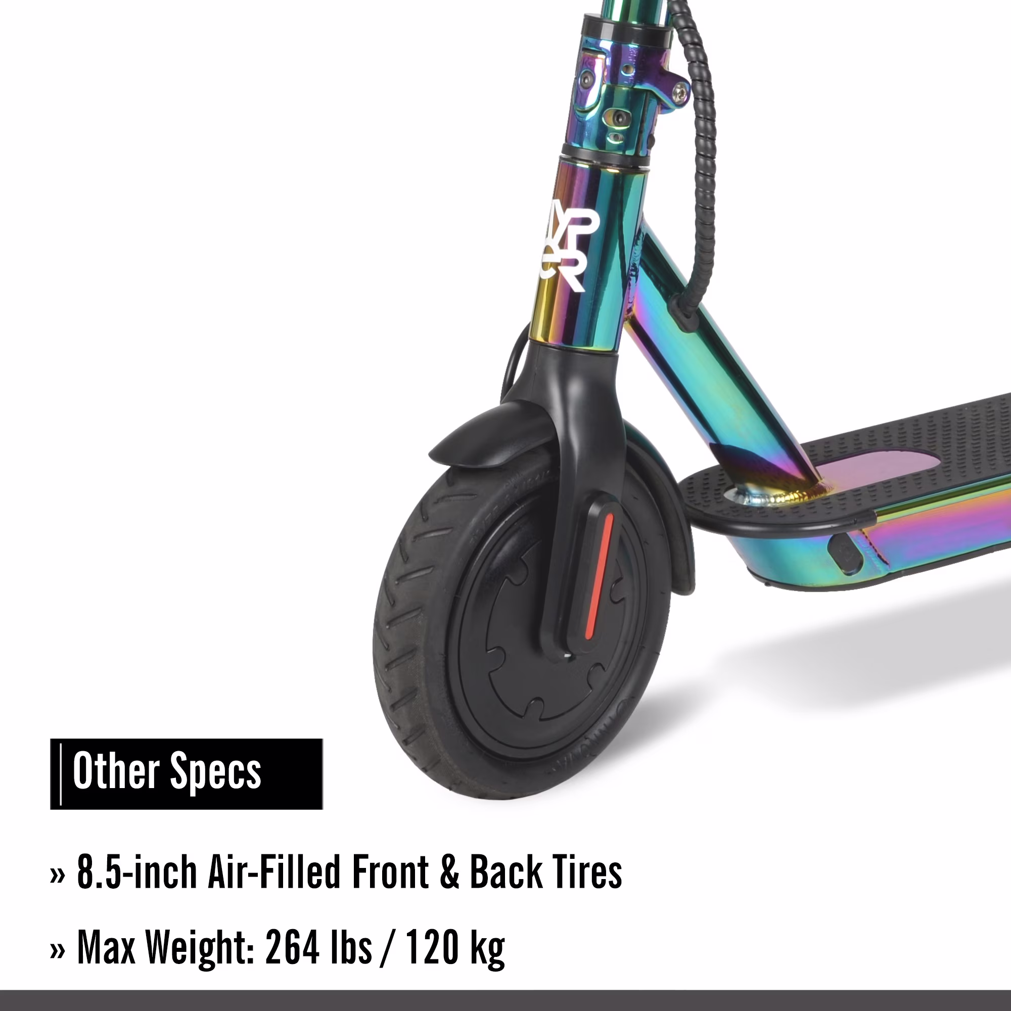 Hyper Toy Company Folding Electric Scooter, 350W Motor, Jet Fuel, Adult Commuter (8.5 in Tires) GwdVq - Image 9