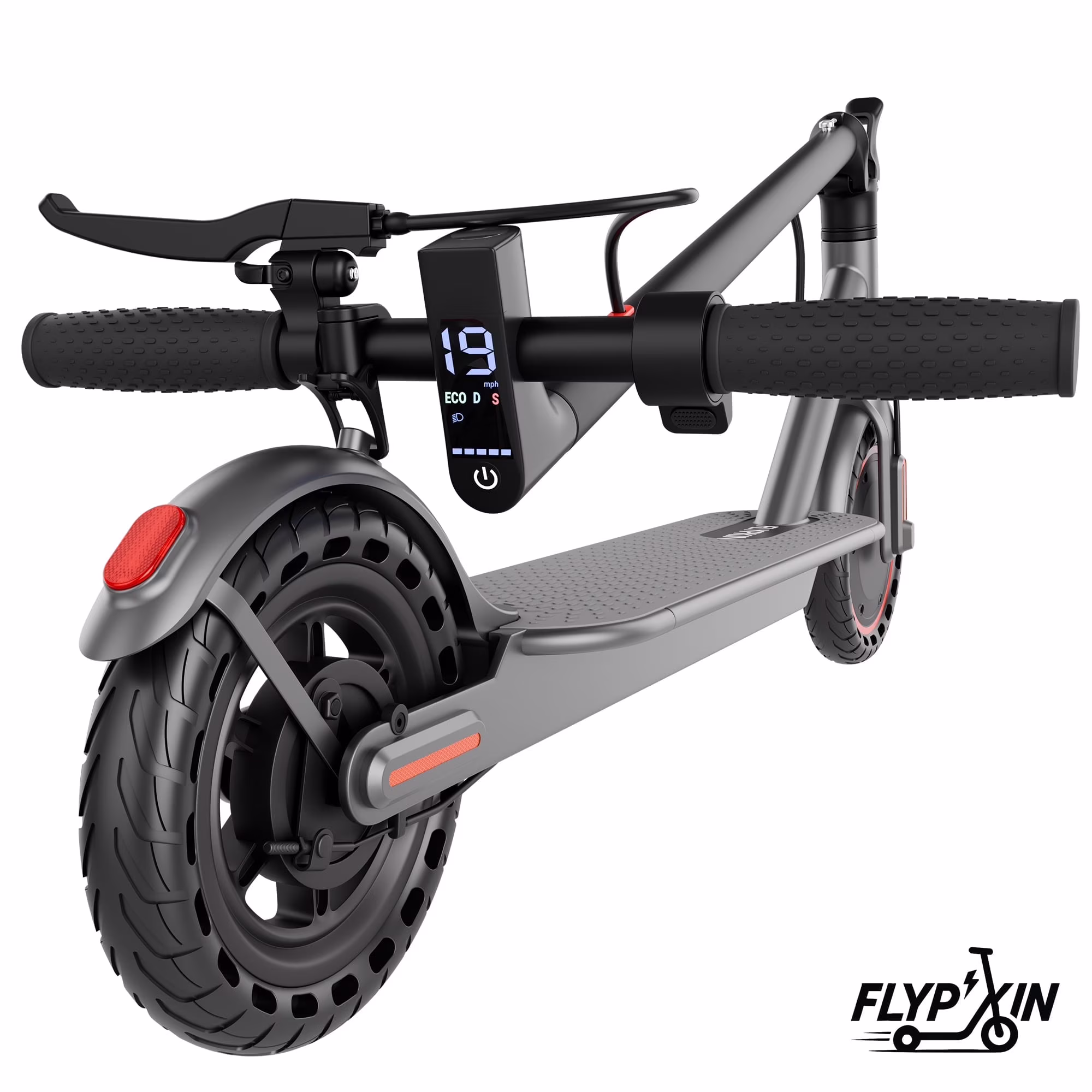 FLYPKIN Electric Scooter, 350W Motor, 19 MPH Top Speed, 21-Mile Range, Foldable Commuter Scooter (8.5 in Tires) KRJdS - Image 3