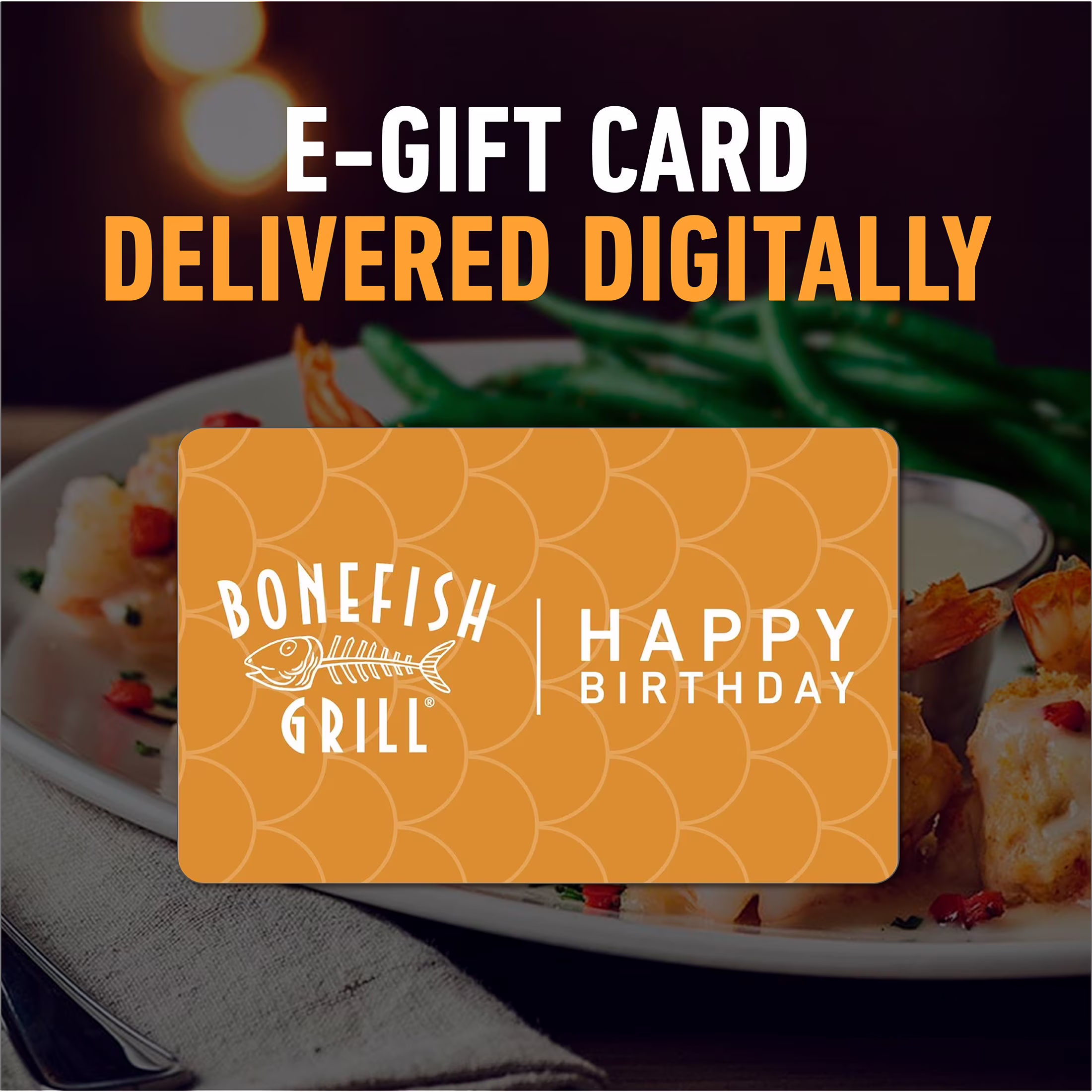 Bonefish Grill $25 Digital Gift Card (Email Delivery) mL3CI